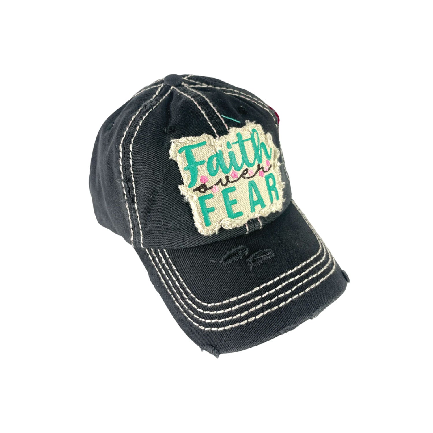Black Faith Over Fear hat