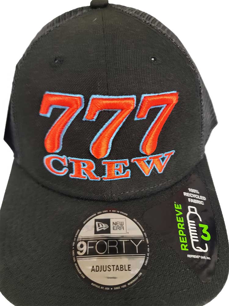 Black 777 crew New Era hat