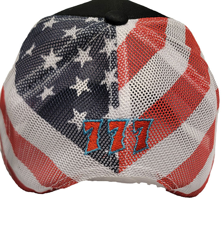 777 Crew USA hat back