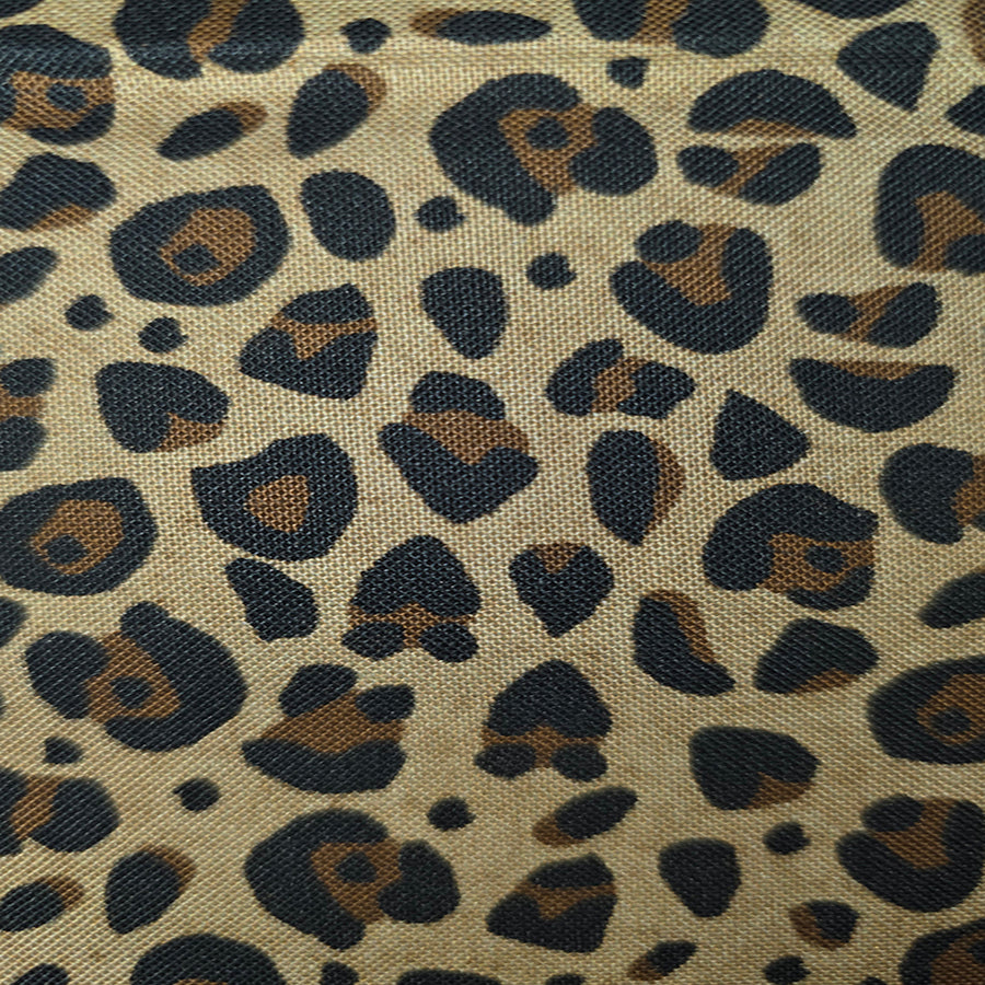 Leopard print pattern on a beige background