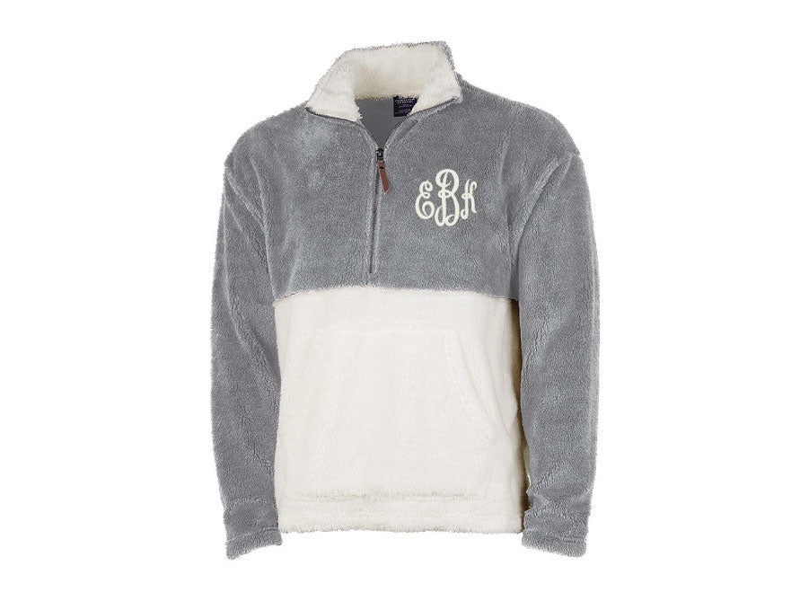 Monogrammed fleece