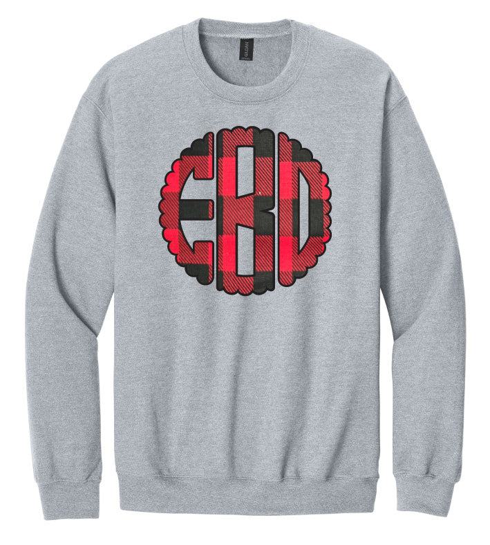 Women's Scallop Applique Monogrammed Sweatshirt