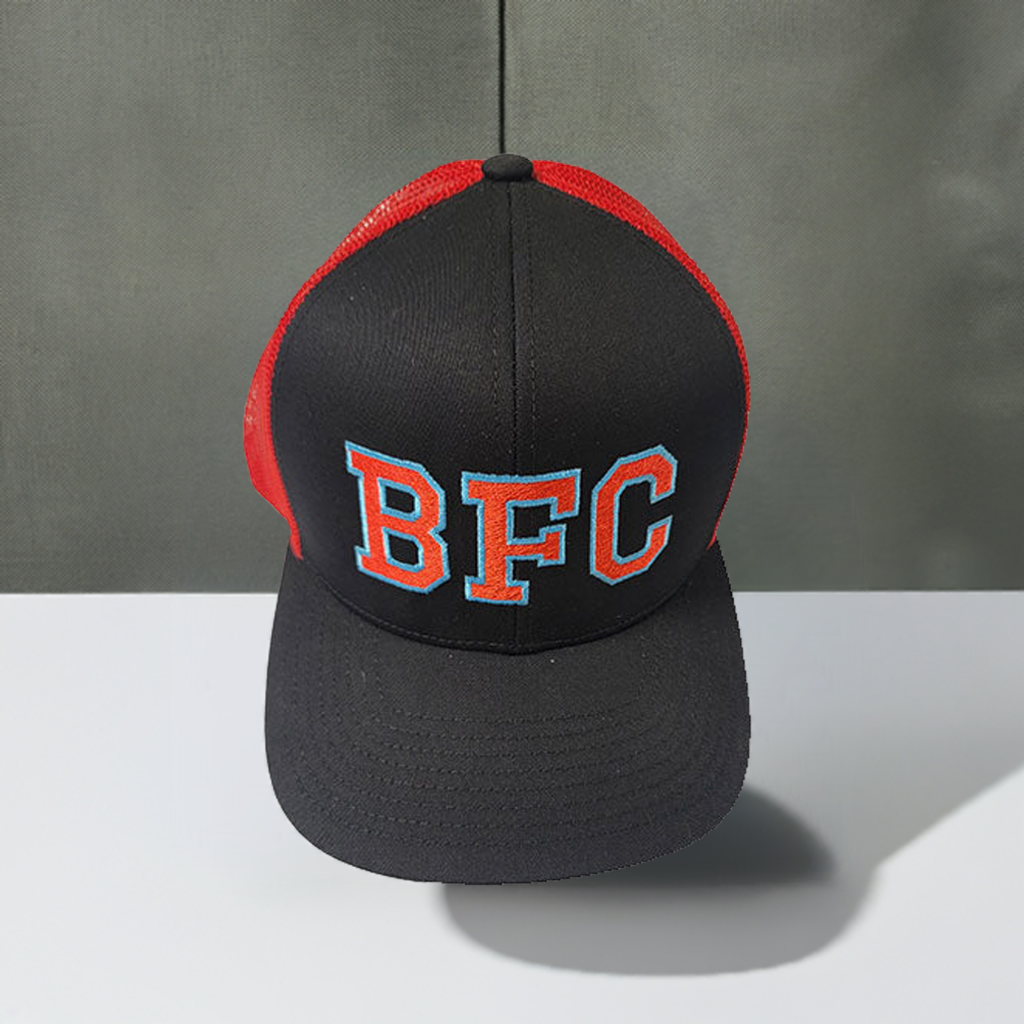 BFC Hat on a countertop